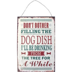 Image of Dog Dish Christmas Sign