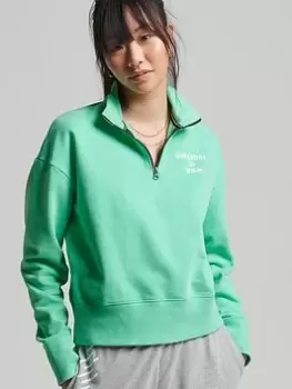 Image of Superdry Code Core Sport Half - Mint Green, Size 14, Women