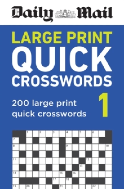 Image of Daily Mail Large Print Quick Crosswords Volume 1 : 200 large print quick crosswords Paperback / softback