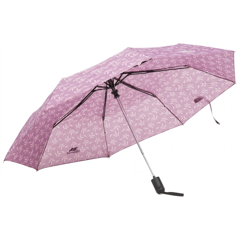 Image of Trespass Trespass Men Maggiemay Automatic Umbrella in Light Pink Light Pink One Size Male 5059269770877