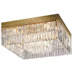 Image of Kolarz PRISMA - Designer Crystal Ceiling Light Polished Gold, 16x G9