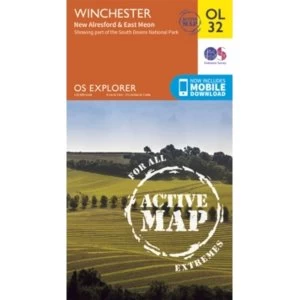 Image of Winchester, New Alresford & East Meon by Ordnance Survey (Sheet map, folded, 2015)