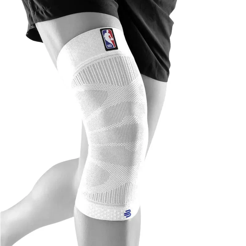 Image of Sports compression knee brace NBA Blanc Unisex M
