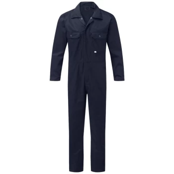 Image of 344-NVY-46 344 Stud Front Coverall Navy Blue - 46 - Fort