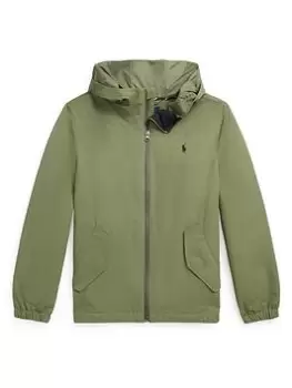Image of Ralph Lauren Boys Portland Shell Windbreaker Jacket - Khaki, Size Age: 2 Years