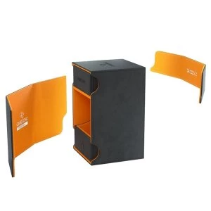 Image of Gamegenic Watchtower 100+ XL Deck Box - Black & Orange