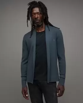 Image of AllSaints Mode Merino Ramskull Open Cardigan