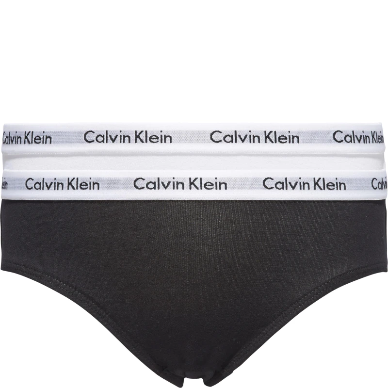 Image of Calvin Klein 2 Pack Bikini Briefs - White White 11 - 12 Years