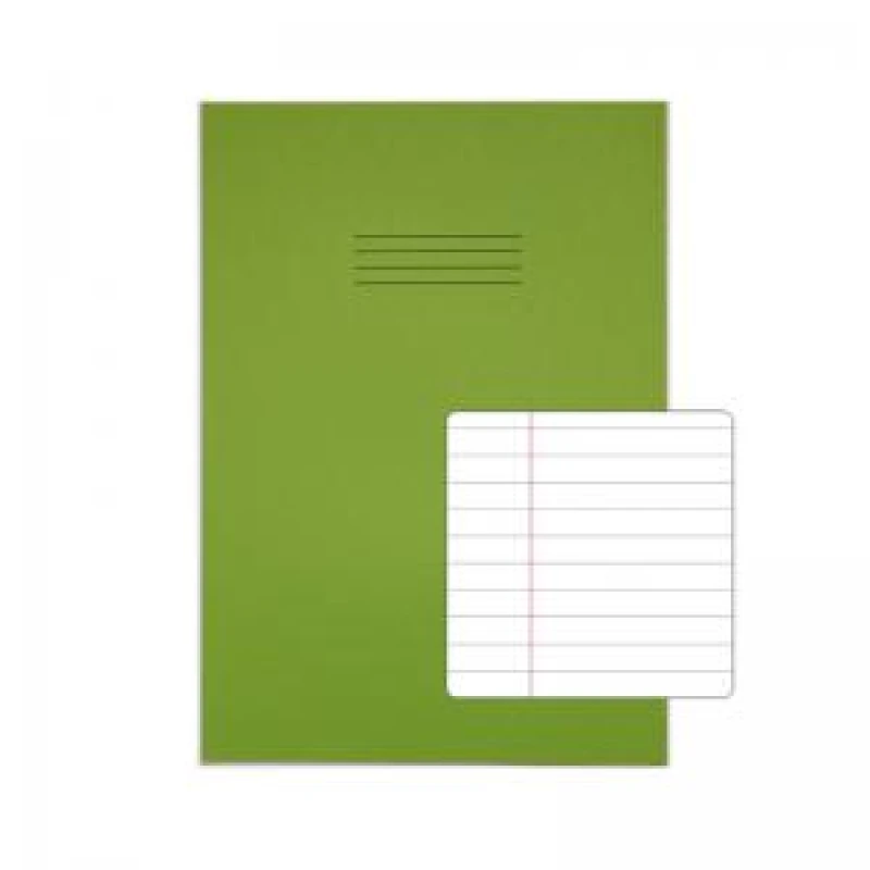 Image of RHINO 13 x 9 A4 Oversized Exercise Book 80 Pages 40 Leaf Light Green VTSRVDU0802386