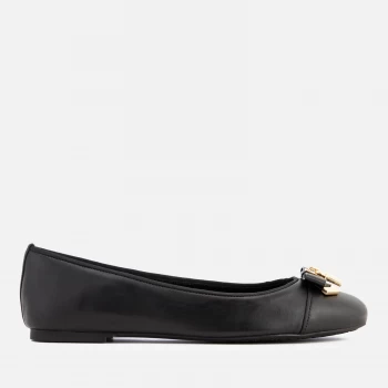 Image of Michael Kors Womens Alice Leather Ballet Flats - Black - US 8/UK 5