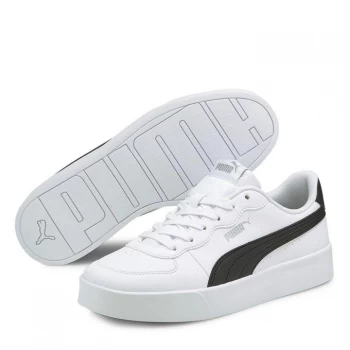 Image of Puma Skye Clean Court Trainers - White Black