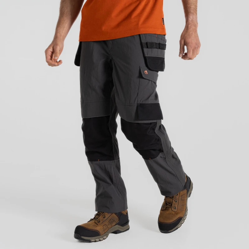 Image of Craghoppers Craghoppers Men Cawood Rugged Durable Stretch Trouser in Dark Grey Size: 32R Dark Grey 32R Male 5063019688701