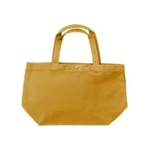 Image of Bags By Jassz Small Canvas Shopper (One Size) (Mustard) - Mustard