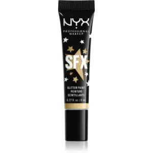 Image of NYX Professional Makeup Halloween Glitter Paint face and body glitter shade 01 Graveyard Glam 8 ml