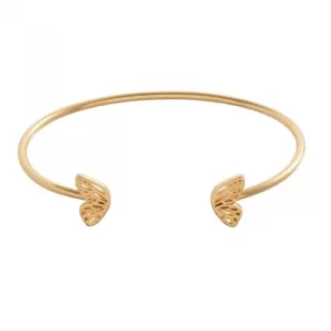 Image of Ladies Olivia Burton Gold Plated Butterfly Wing Bangle