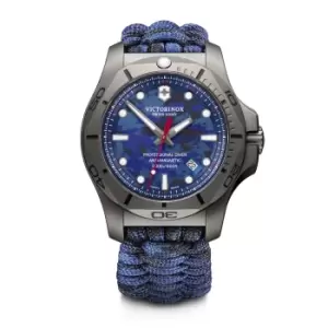 Image of Victorinox I.N.O.X. Pro Diver Titan Blue Camo Dial Blue Camo Paracord Strap Mens Watch 241813.2