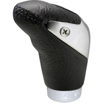 Image of Eufab 17108 Gear knob Aluminium, Leather Aluminium , Black