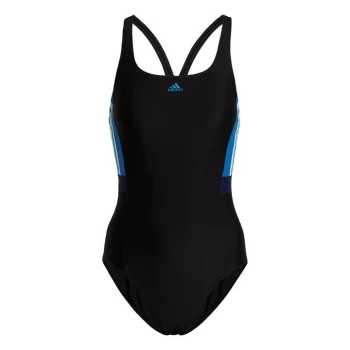 Image of adidas 3-Stripes Colorblock Swimsuit Womens - Black