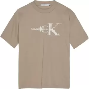 Image of Calvin Klein Jeans Natural Dye Monogram T-Shirt - Neutral