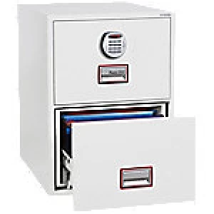 Image of Phoenix Filing Cabinet FS2252E White 525 x 675 x 720 mm