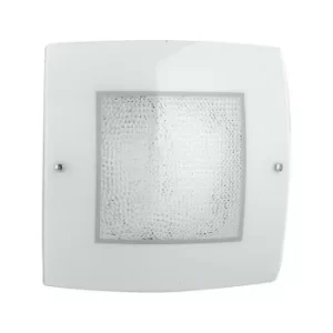 Image of Fan Europe TRILOGY LED Ceiling Light White, K9 Crystals 3680lm 4000K9 50x50cm