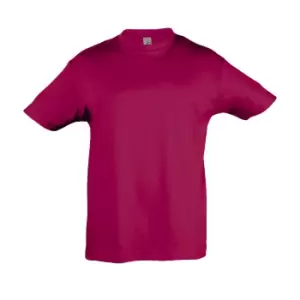 Image of SOLS Kids Regent Short Sleeve T-Shirt (4yrs) (Fuchsia)