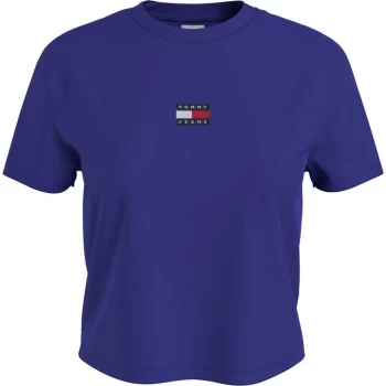 Image of Tommy Jeans Centre Badge T Shirt - Court Blue