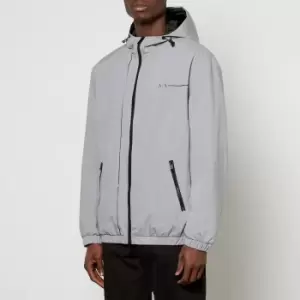 Image of Armani Exchange Logo-Print Shell Jacket - M
