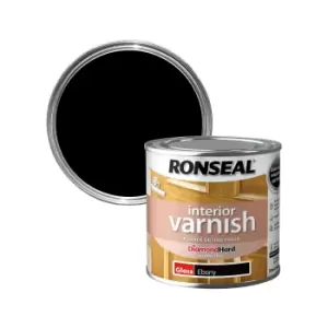Image of Ronseal Interior Ebony Gloss Varnish, 250Ml