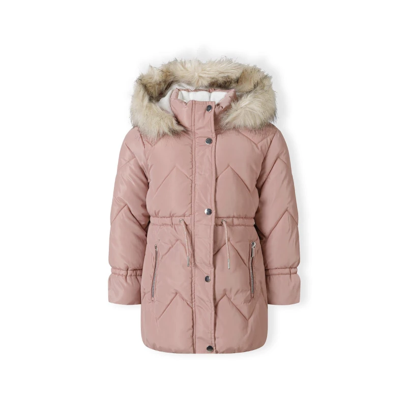 Image of Minoti Kids ZigZag Medium Puffer Jacket Pink female 3-4 Yrs