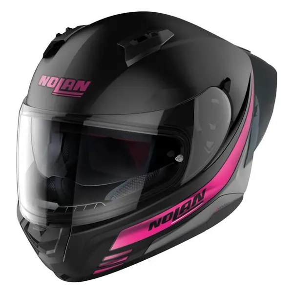 Image of Nolan N60-6 Sport Outset 023 Flat Black Fuchsia Full Face Helmet Size M