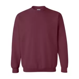 Image of Gildan Heavy Blend Unisex Adult Crewneck Sweatshirt (S) (Maroon)