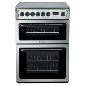 Image of Hotpoint HAE60XS Double Oven Ceramic Hob Electric Cooker