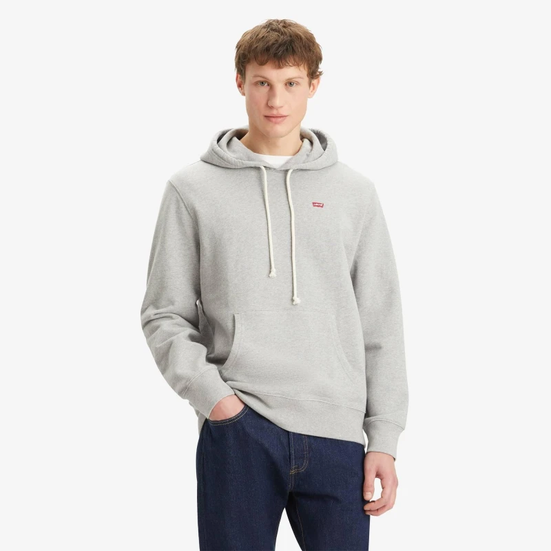 Image of Levis Original Hoodie Mid Grey male L
