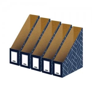 Image of Bankers Box Decor Magazine File Grey Pack of 5 4483501