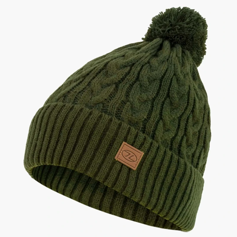 Image of Beanie Highlander Beira lined bobble Vert Unisex TU