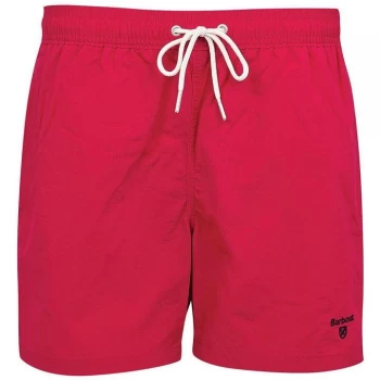 Image of Barbour Logo Swim Shorts - Raspberry RE74