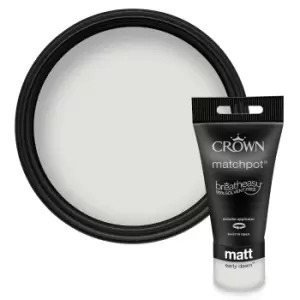 Image of Crown Matt Emulsion Paint Early Dawn Tester - 40ml