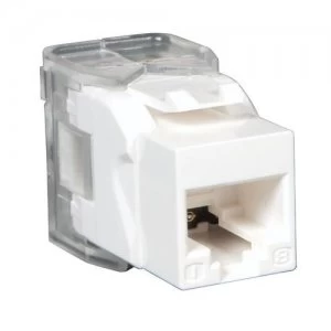 Image of Tripp Lite Toolless Cat6 / Cat5e 110 Style Keystone Jack - White