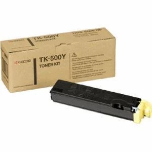 Image of Kyocera TK500 Yellow Laser Toner Ink Cartridge