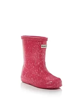 Image of Hunter Unisex Original Kids First Classic Glitter Rain Boots - Walker, Toddler, Little Kid