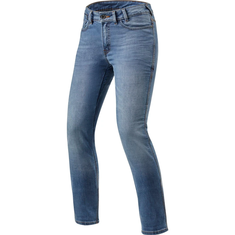 Image of Rev It Victoria Ladies SF Classic Blue Used Motorcycle Jeans (L32) (W29) Classic Blue Used