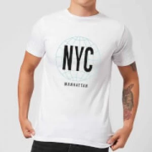 Image of NYC Manhattan T-Shirt - White - 4XL