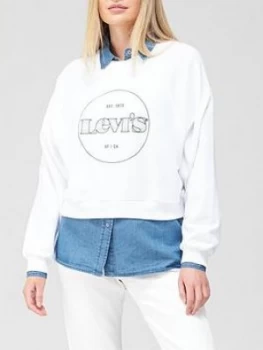 Image of Levis Vintage Raglan Crew - White