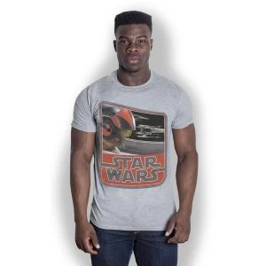 Image of Star Wars - Episode VII Dameron Vintage Unisex XX-Large T-Shirt - Grey