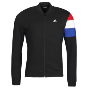 Image of Le Coq Sportif TRI FZ SWEAT N 1 M mens Tracksuit jacket in Black - Sizes XXL,S,M,L,XL