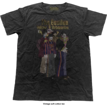 Image of The Beatles - Yellow Submarine Band Unisex Medium T-Shirt - Black