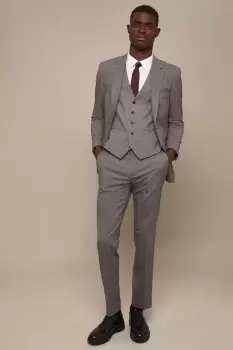 Image of Plus And Tall Tailored Grey Essential Waistcoat