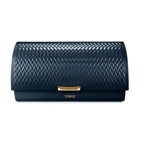 Image of Tower Empire Roll Top Bread Bin Midnight Blue