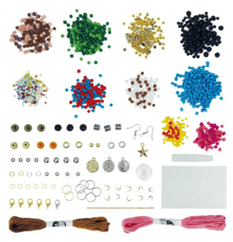 Image of Make Your Own Jewellery Bohemian Colourful Bead Bracelet Creative Craft Set